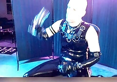 Here rubberboy Sounding and Cumshot Scene