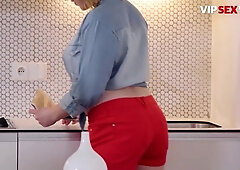 PINUPSEX - Stylish Housewife Bibi Fox Rides Her Lover Hard In The Morning - VIPSEXVAULT