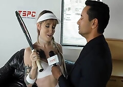 Lena Moon In Sexy Tranny Tennis Player Gives A Deepthroat And Gets Her Ass Drilled Hard On The