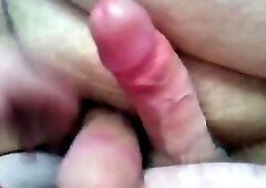 Rubbing cocks together with daddy bear