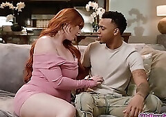 Stepson getting a sensual and erotic sex from his stepmom Lauren Phillips