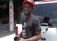 Danny Enriquez gets picked up by a hot black stallion