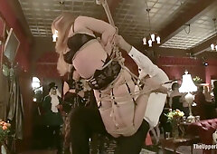 Sarah Jane Ceylon, Hollie Stevens And Maitresse Madeline In Halloween Party At The Armory