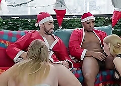 Santa Claus unleashed a free-for-all, an orgy at Christmas.