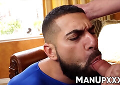 Tony Orlando manipulates Superman Damien Stone into swallowing his cum