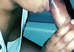 Wrapping my lips around his knob ????