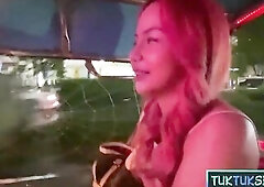 Curvy Oriental teen girl from Thailand picked up on the street