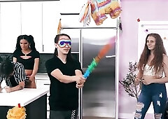 TRANS CUTIES - Zariah Aura Eats Out Joey Michaels’ Moist Aperture In advance of A Kitchen Counter Pounding