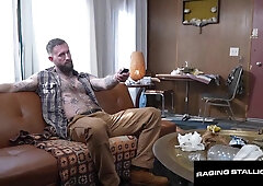 RAMPANT STALLION - Phat Furry Meatpipe Step-Guncle Gets Face-Drilled & Bred By Brody Baytes