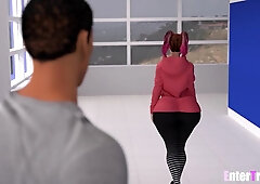 Hawt transgender gal takes lengthy ebony knob in all accessible holes