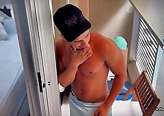 I CAUGHT MY BLACK GUY JERKING OFF AND DECIDED TO LET HIM RELIEVE HIMSELF IN MY ASS PART 1