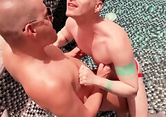 Rose Bud And Axel Abysse In Tattooed Axel Abyss Having An Outdoor Fisting Session