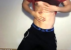 Muscle hunk private flex show