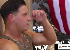 HotHouse - Army Jocks Barebacking Rigid In Secret In Army Tent