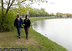 creampie asian mature mom seduce girl on kitchen