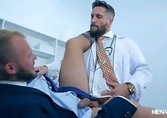 Boss, gay missionary position sex, suits