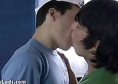 Teen gay boys get out of their pants for fun time