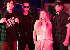 Passionate dick-riding session with a gorgeous blonde Lexi Stone