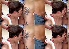 Stepdad Derek Allen educates stepson on topping his boyfriend Carter DelRey