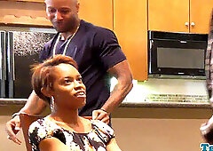 Nubian transsexual stunner pleasures her lovers chisel