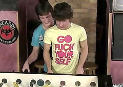 Ops, she caught gay boys in the act!