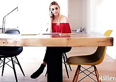 We welcome back the sexy Anny Aurora to Killergram starring in this trademark, high style scene. Kai Taylor is the lucky big cocked stud who has the p