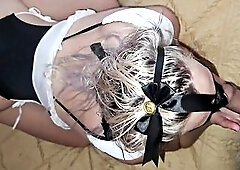 Watching my 39 years old Maid screwing my 22 Stepson in my room