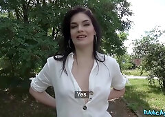 Choky Ice, Hannah Vivienne And Thomas Hyka - Payed For Outdoor Pussy Fuck