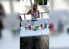 Jade Jameson visiting Miami Nightclub to make drinks!!