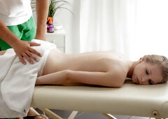 Slender Nubiles Kortny receives best massage fuck in her life