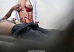 Nymph doc Savithabhabhi examining her patient in the hospital