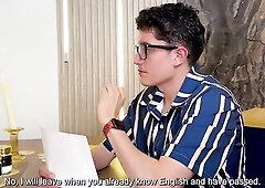 Round butt blond entreats her tongue trainer to pound her taut juicy cunt, I'll let u bang me if u educate me!