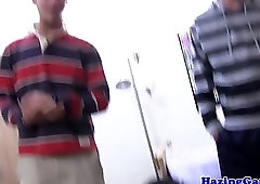 Straight college student baited into anal