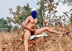 Tani unloads cum outdoors