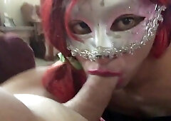 Crossdresser CD Claudia Gives Blowjob to Older Man12