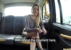 Pretty hot teen Melody Pleasure pays the driver a blowjob