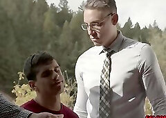 Colton Reece and Ty Mitchell enjoy the outdoors with sex