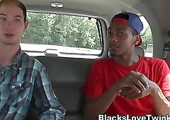 Twink nailed by black guy