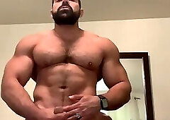 Damien Stone eats his own cum