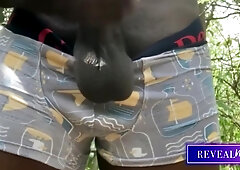 Revealme African Black Cumshot In The Forest - Black African
