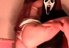 Halloween night gets scary and horny