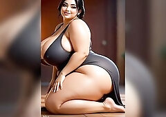 Overweight, soft, and hot invites u to admire - AI-generated