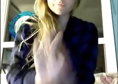 Sexy Blonde Shows Tits Ass and Pussy on Omegle