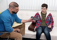 Scrawny little Dakota Lovell bottoming for true hunk Marco Napoli