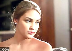 Deeper. Beautiful gold digger is enticed by boyfriend's daddy