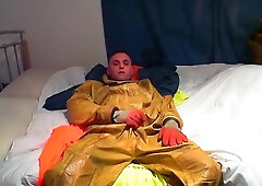 Filthy Chemical Suit and Huge Butt Plug