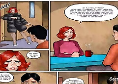 Annabelle's Recent Life pt. 4 - Married Woman Cheats on her little Knob Spouse With Five Large Schlong Ebony Chaps -- Cuckold Toon Comic