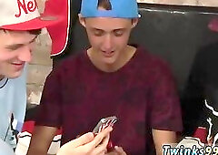 Cute boy trio sucking