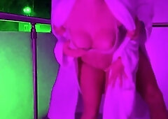 Risky Public Sex on a Hotel Balcony During Ski Season