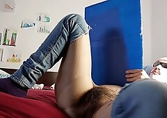 Try not to cum, big tits hairy pussy, first-timer